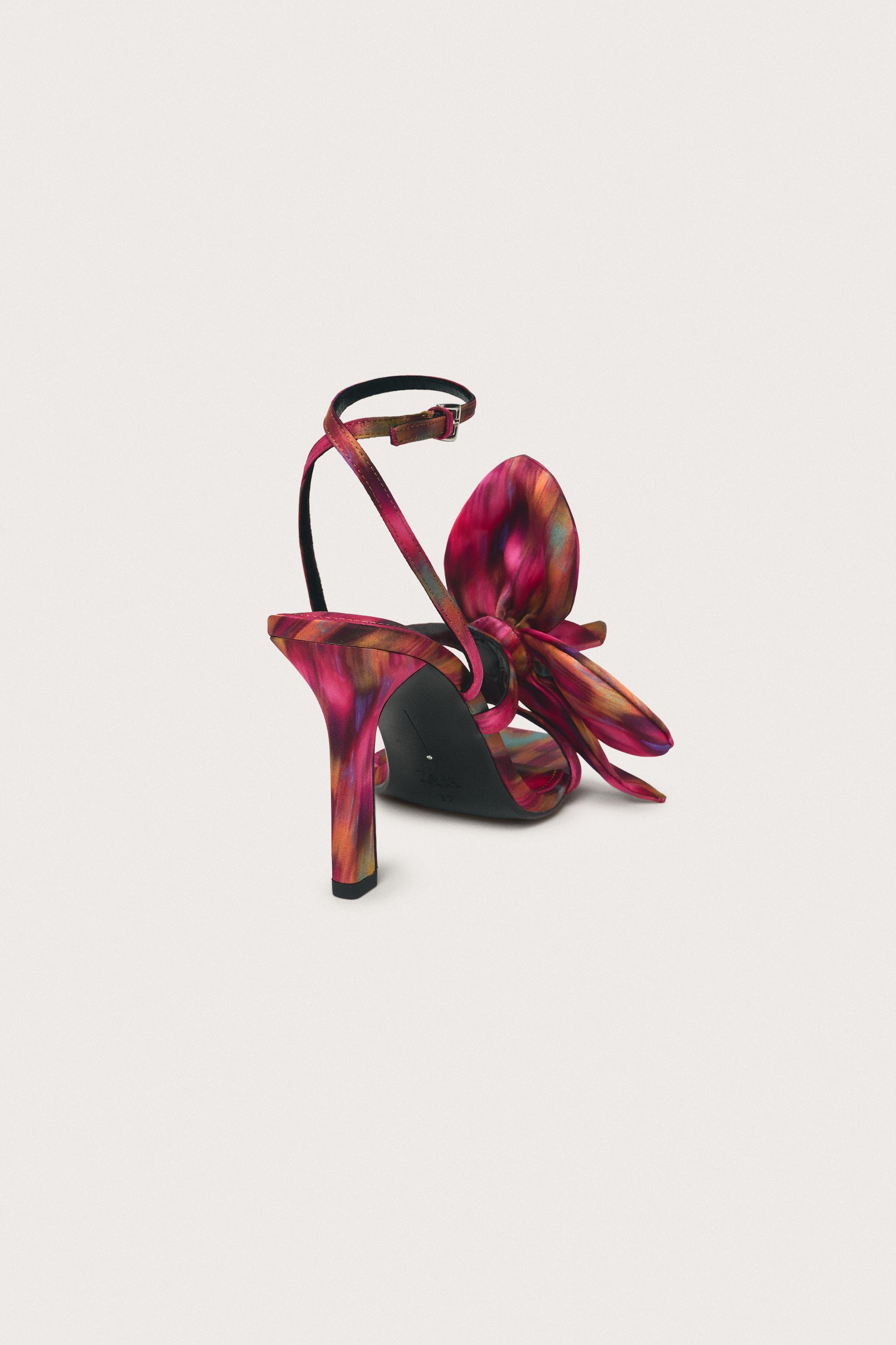 LIMITED EDITION FLORAL HEELED SANDALS
