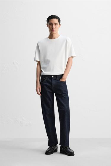 Zara MEDIUM WEIGHT 基本款T恤 - 白色