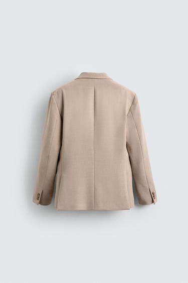 BLAZER DE COSTUME SLIM FIT - Sable / Chiné de Zara - Image 5