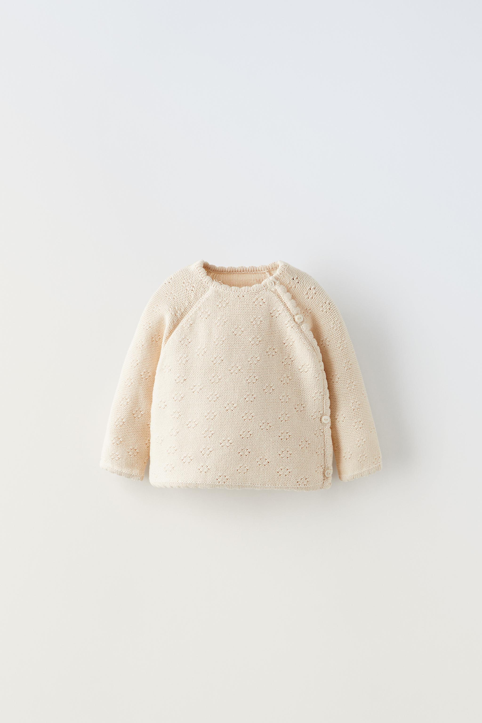 Zara textured knit on sale sweater