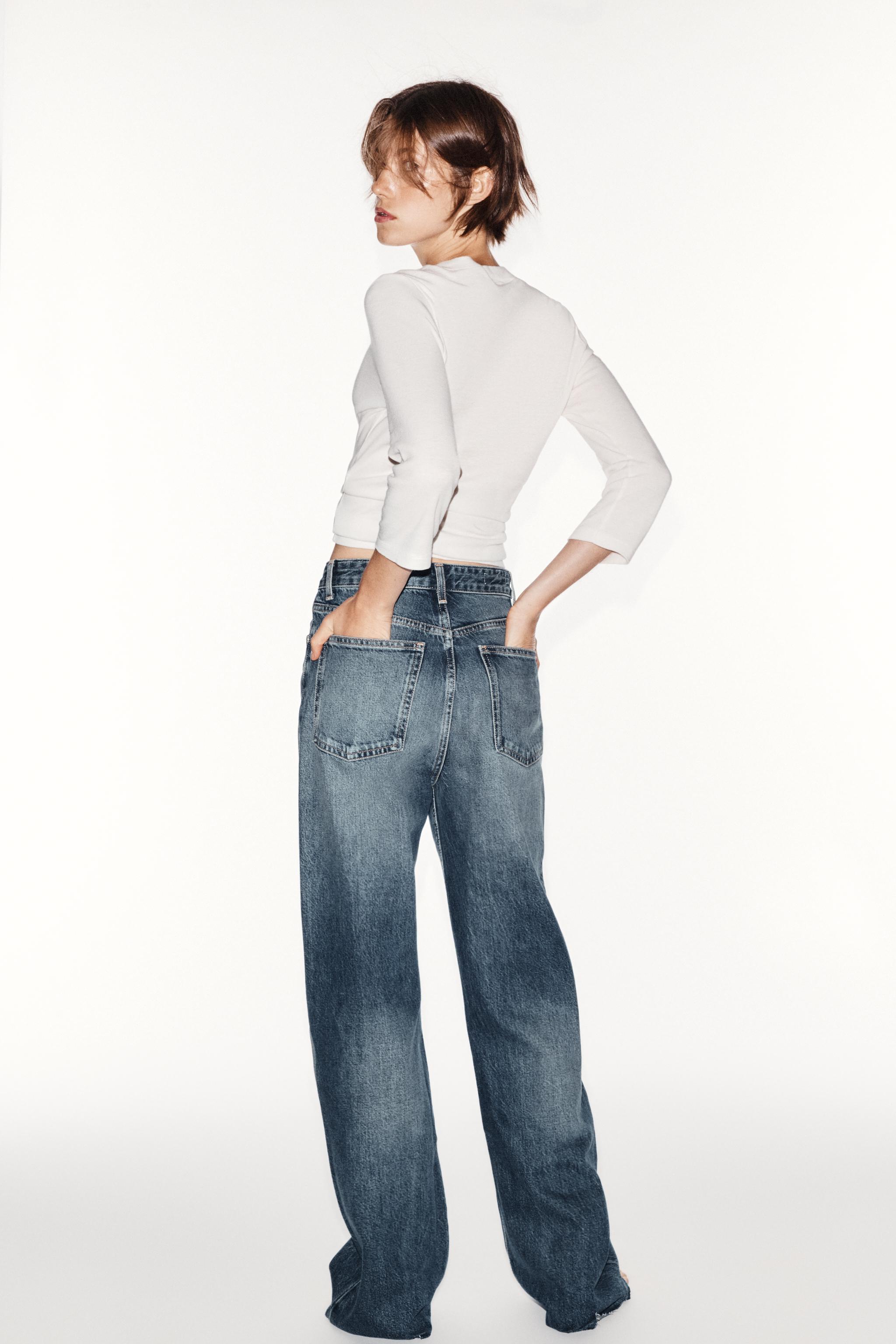 JEAN TRF WIDE LEG TAILLE HAUTE