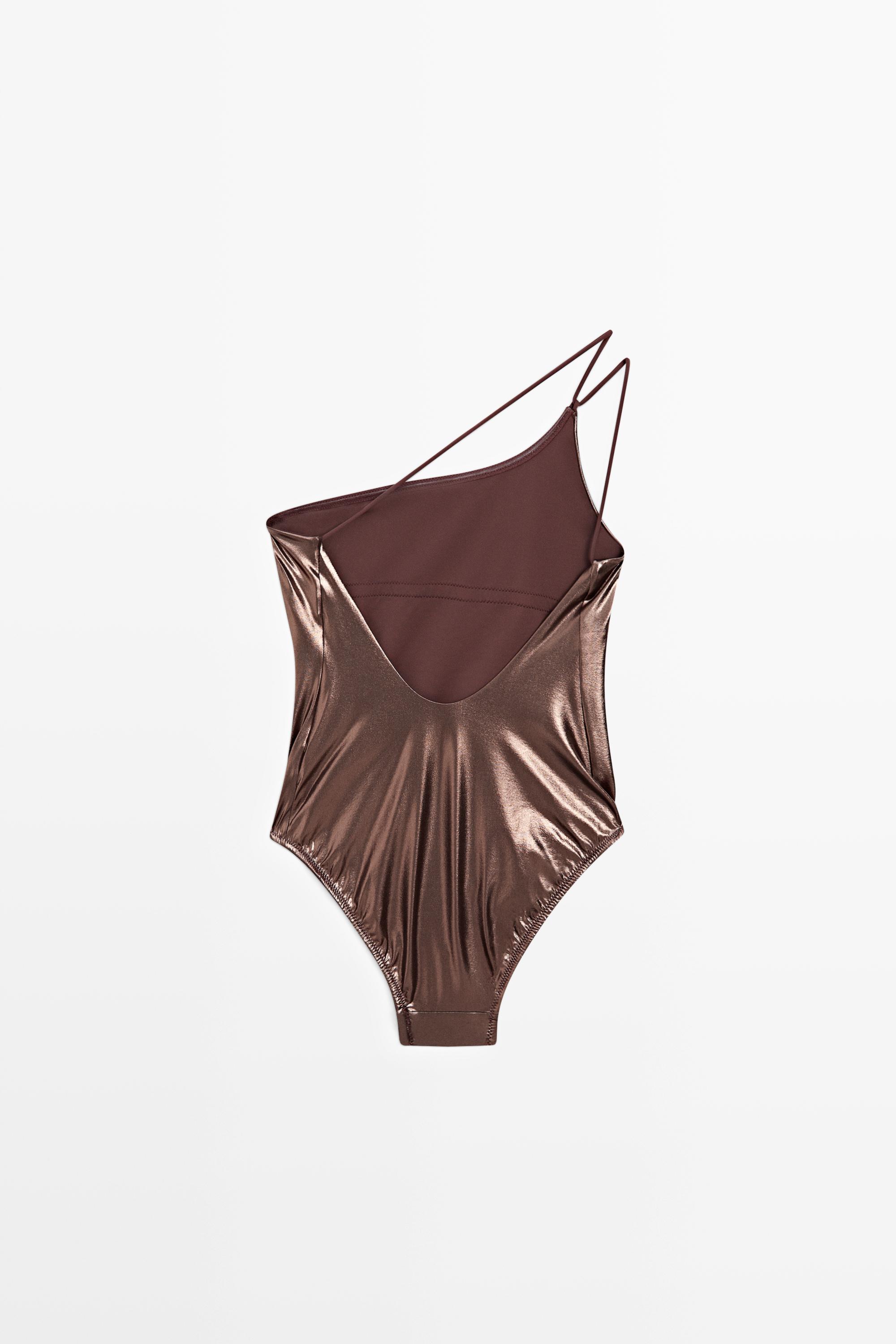 Maillot de bain asymétrique à bretelles