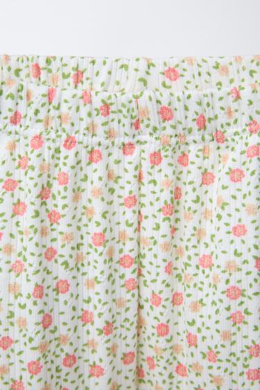 2-6 ANS/ PYJAMA CÔTELÉ FLEURS - Écru de Zara - Image 5