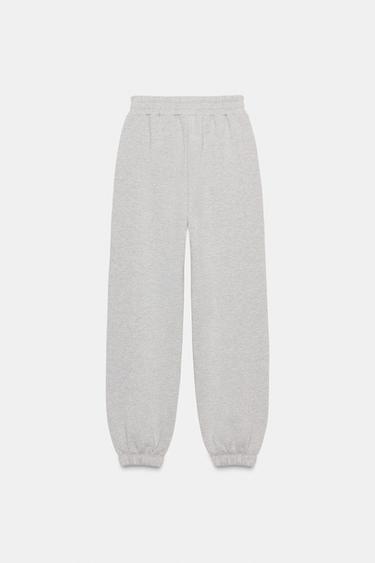 PANTALON DE JOGGING BRILLANT - Gris chiné de Zara - Image 5