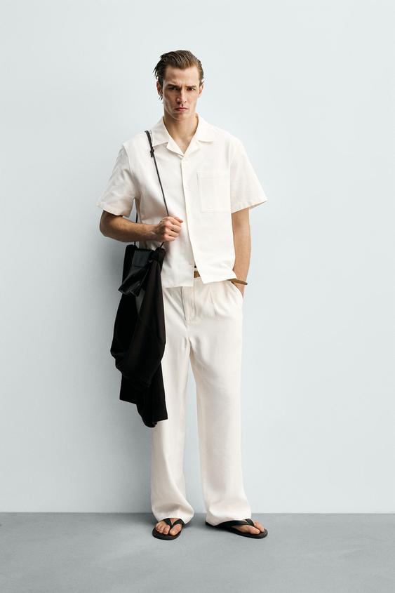 BOXY FIT TEXTURED SHIRT