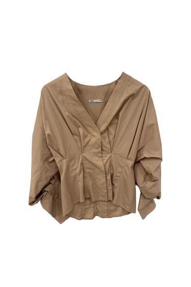BEIGE BLOUSE WITH CORSET