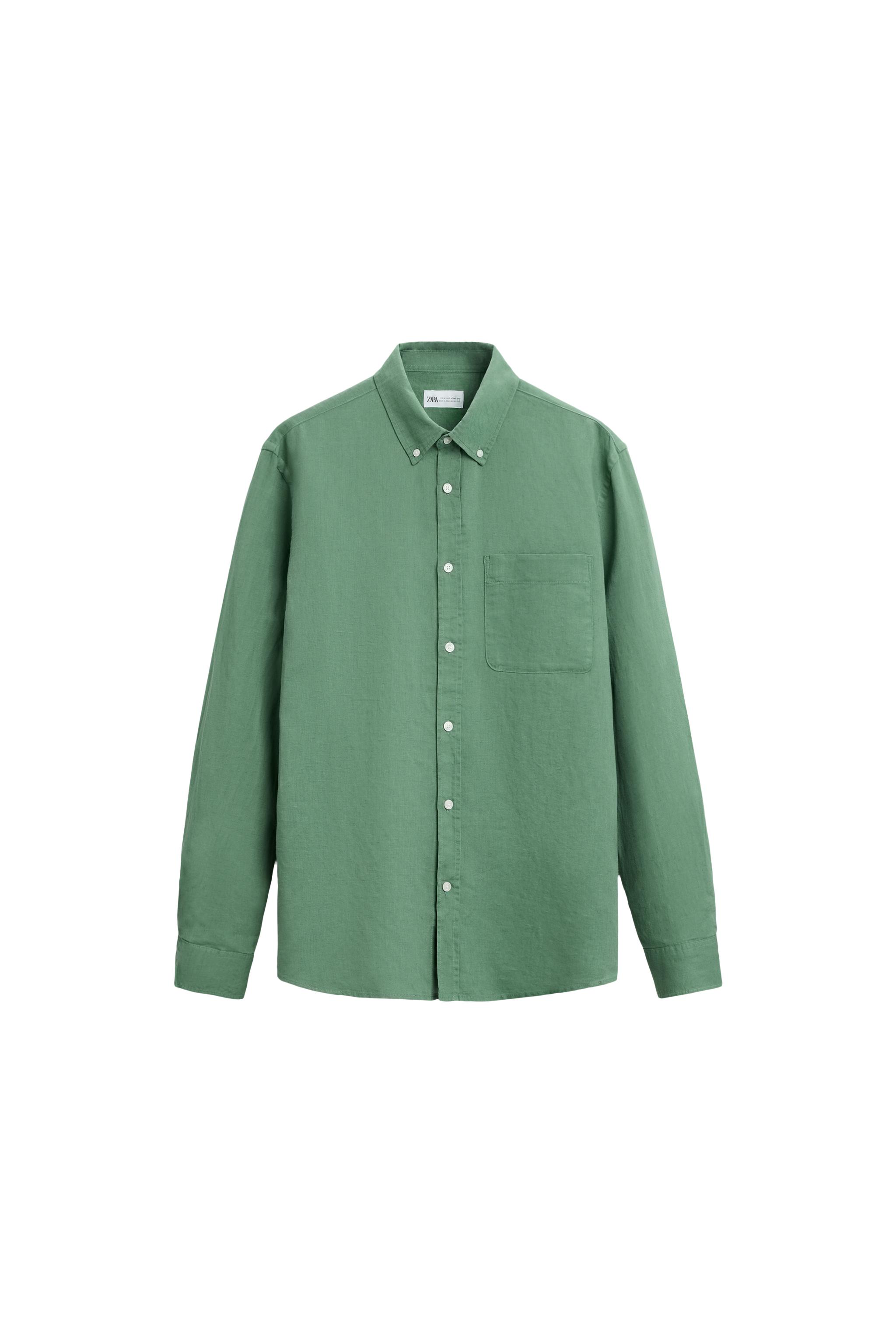 sara品です COTTON - LINEN SHIRT - Light beige | ZARA South Africa