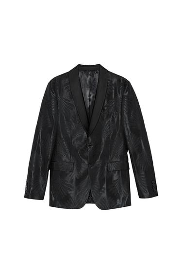 FLORAL JACQUARD BLAZER