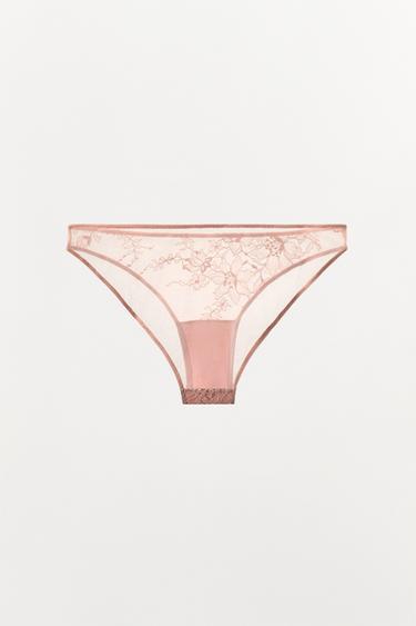 CLASSIC LACE BRIEFS - Pink by Zara - Image 4