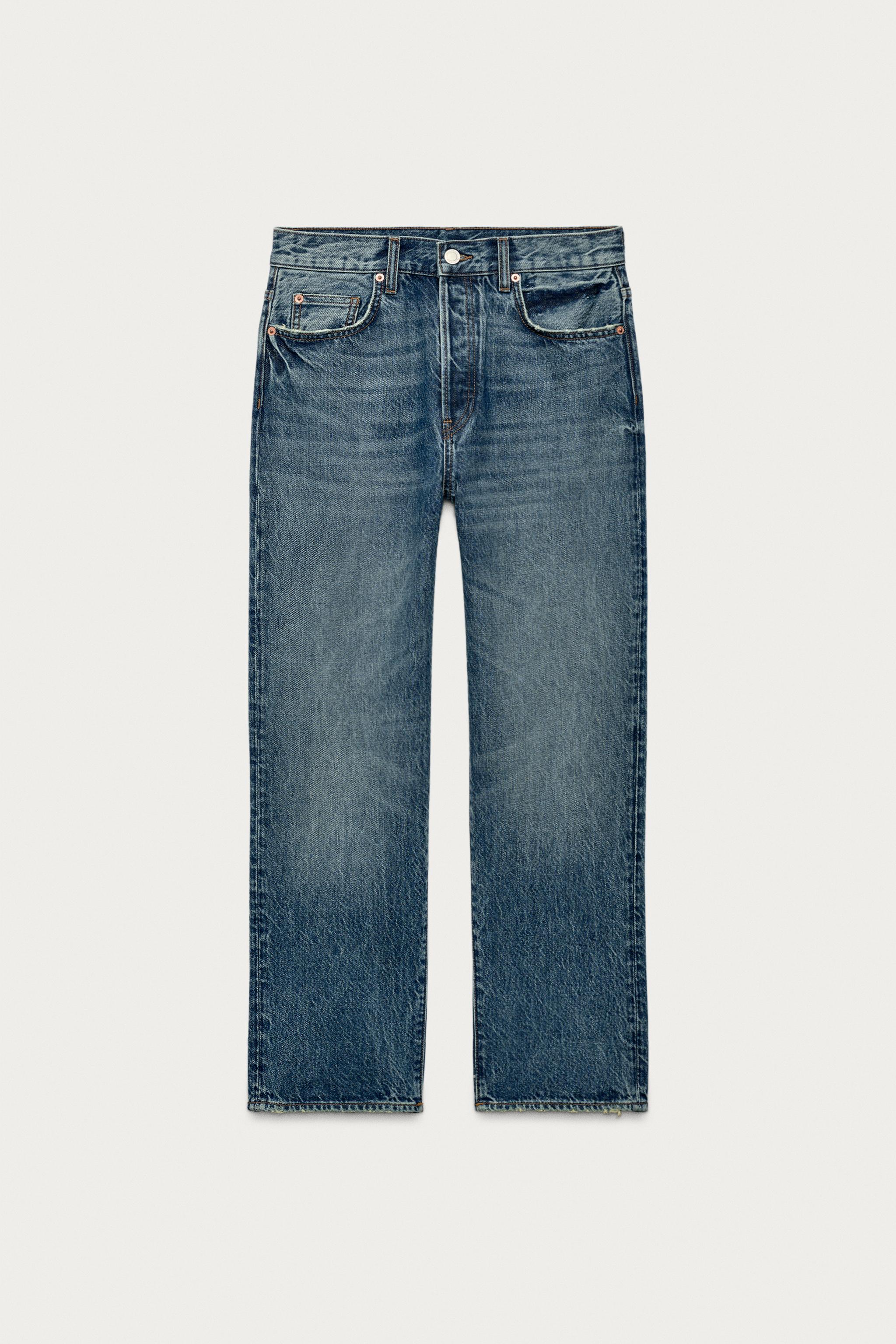 Женские джинсы Zara ZW COLLECTION LOW RISE ANKLE JEANS — фото 4
