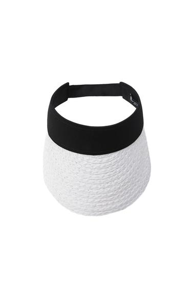 CONTRAST RAFFIA VISOR