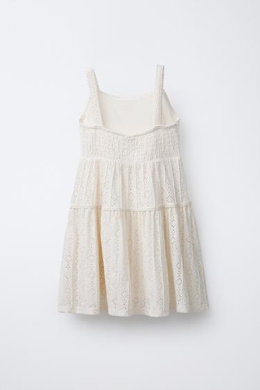 ROBE BRODÉE - Écru de Zara - Image 1