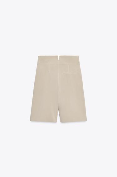 SHORT CROISÉ - Marron clair de Zara - Image 7