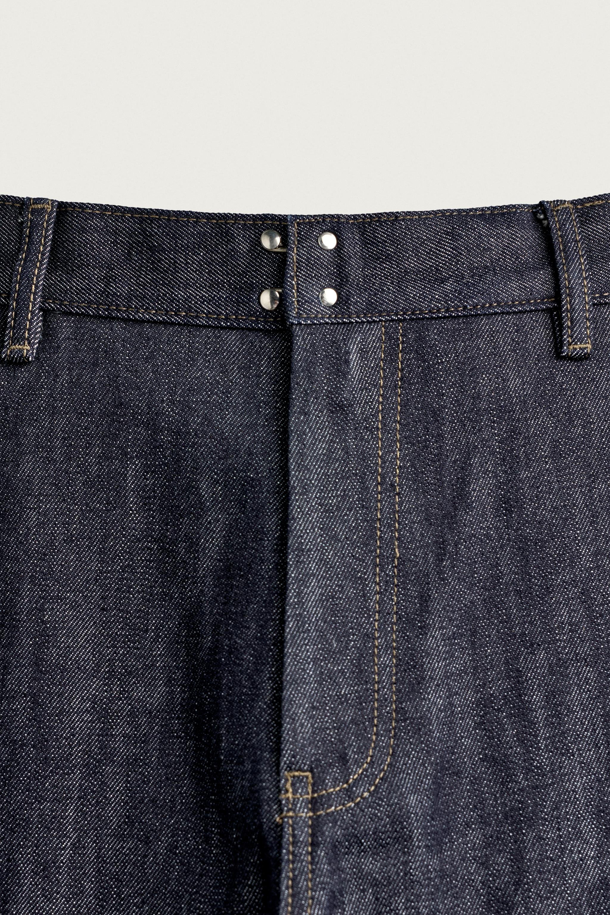 WIDE-FIT HOOK-FASTENING JEANS