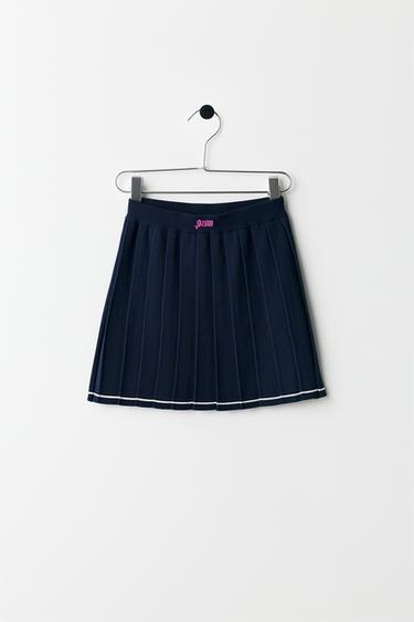 PENN © BOX PLEAT SKIRT - Dark navy by Zara
