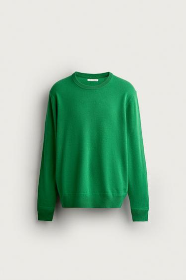 ARGYLE JACQUARD SWEATER — Green 1