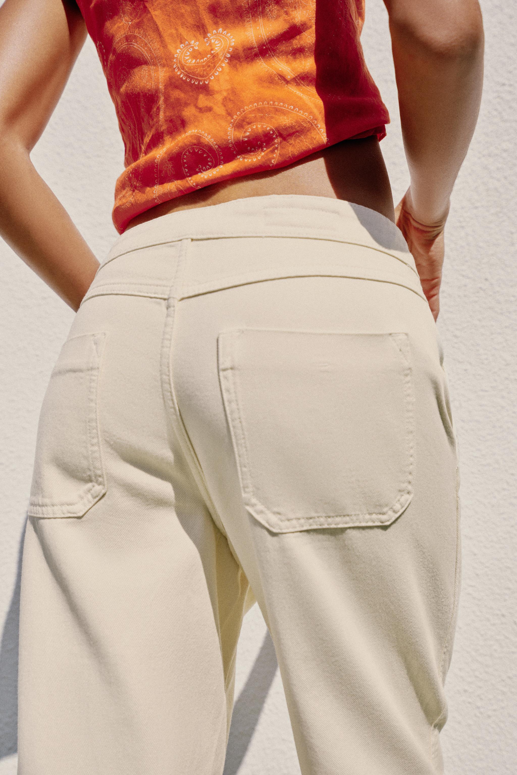 Женские джинсы Zara Z1975 LOOSE FIT CHINO JEANS — фото 6