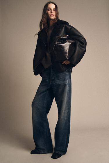 ZW COLLECTION DOUBLE-FACED JACKET - Black by Zara