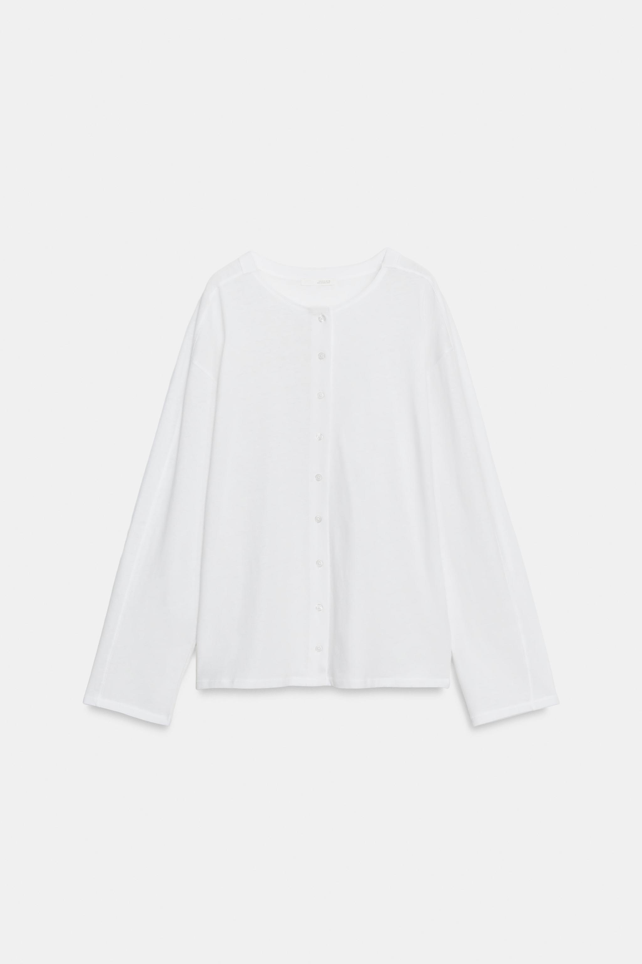 BUTTON-UP T-SHIRT