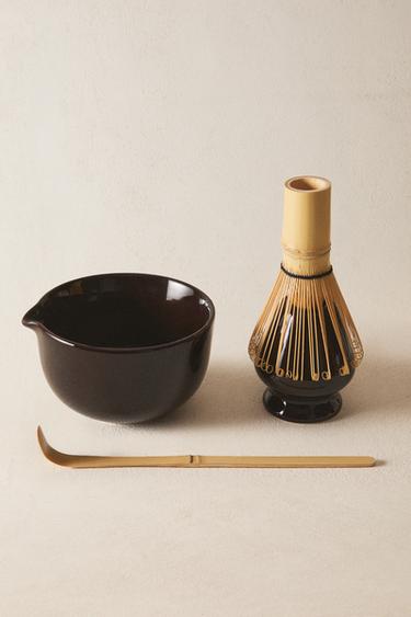 STONEWARE MATCHA TEA SET - Brown by Zara