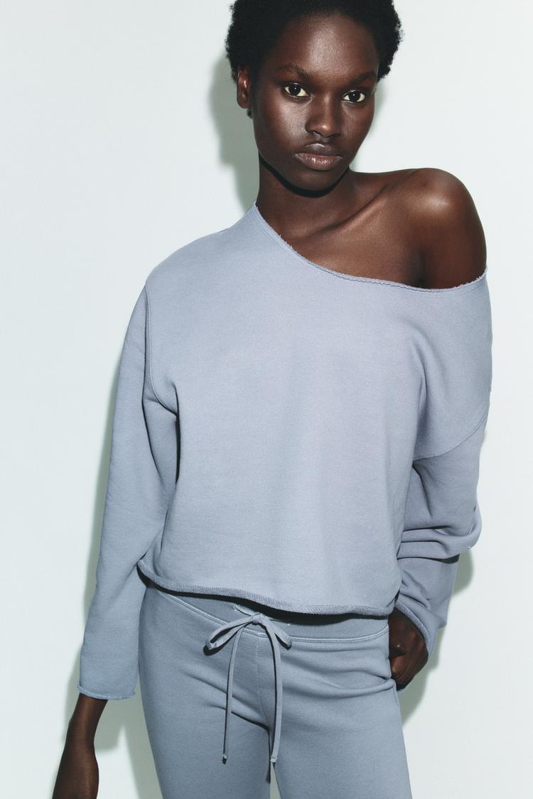 GENİŞ YAKA SWEATSHIRT