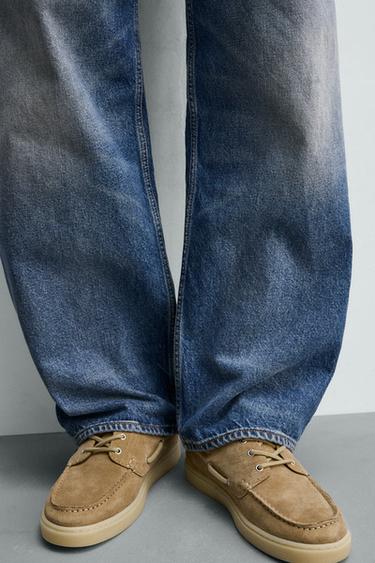 LEATHER DECK SHOES - Beige by Zara - Image 2