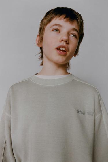 CONJUNTO SUDADERA Y PANTALÓN JOGGER INTERLOCK - Hielo de Zara