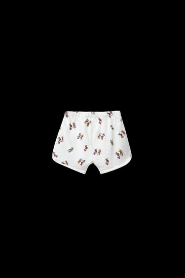 BERMUDA MIT STRUKTURMUSTER – MICKY UND MINNIE MAUS © DISNEY - Cremefarben von Zara