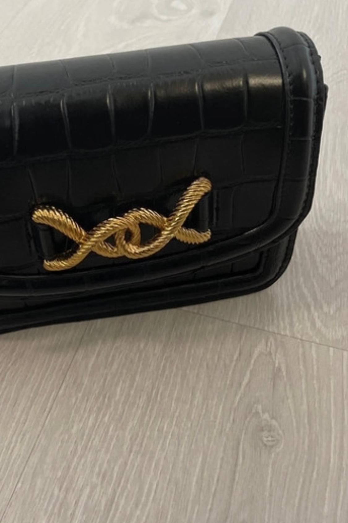 ANIMAL PRINT CROSSBODY BAG WITH BUCKLE DETAIL - Image 2