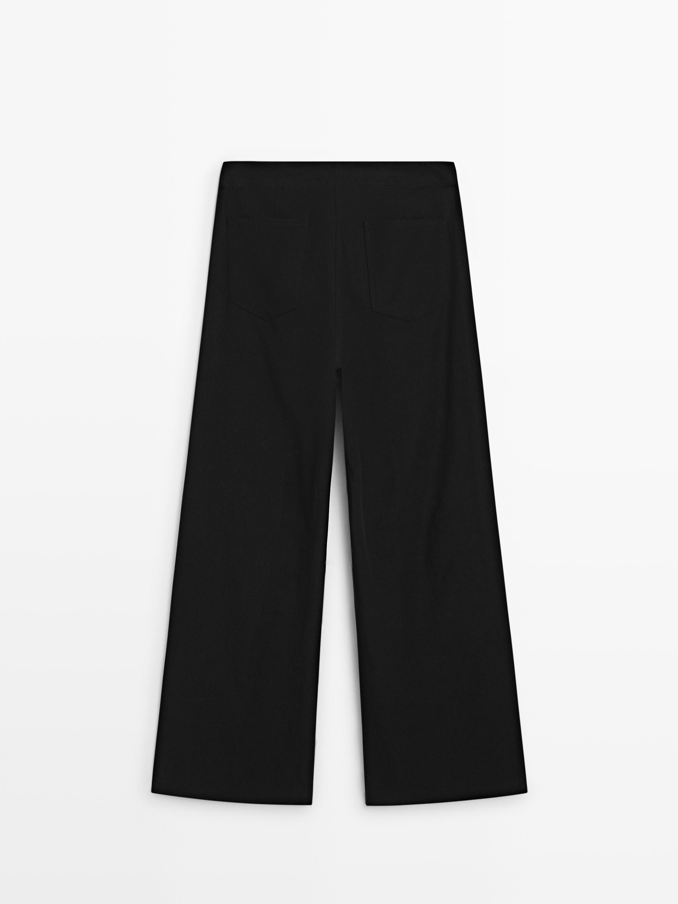 Pantalon flare avec du coton