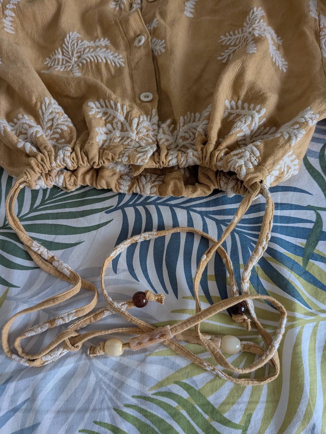 LINEN BLEND SHIRT WITH EMBROIDERY - Image 8
