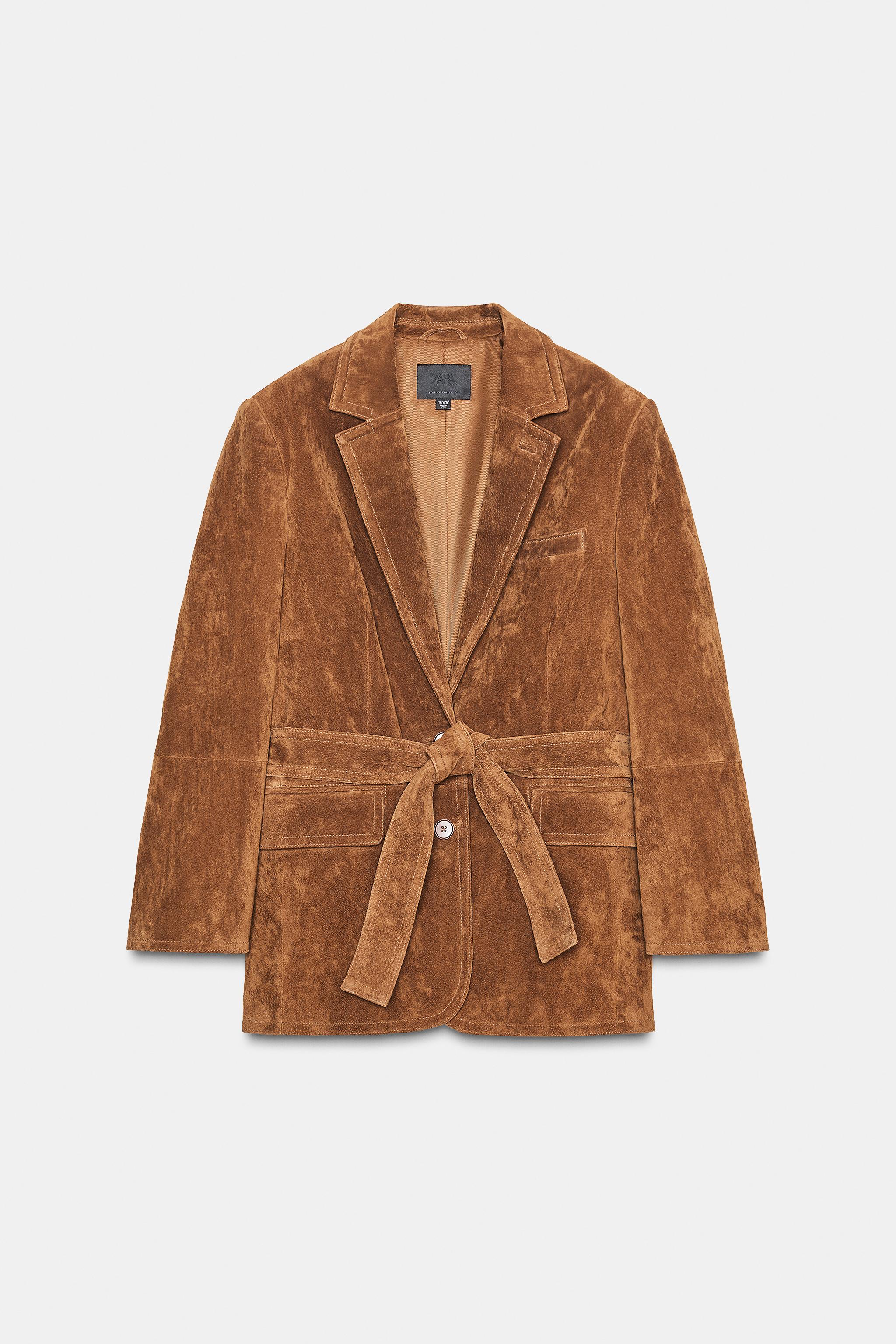 100% SUEDE LEATHER JACKET - Toffee | ZARA United States