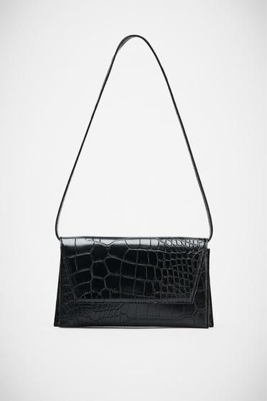 MINI BANDOLERA EFECTO RELIEVE - Negro de Zara