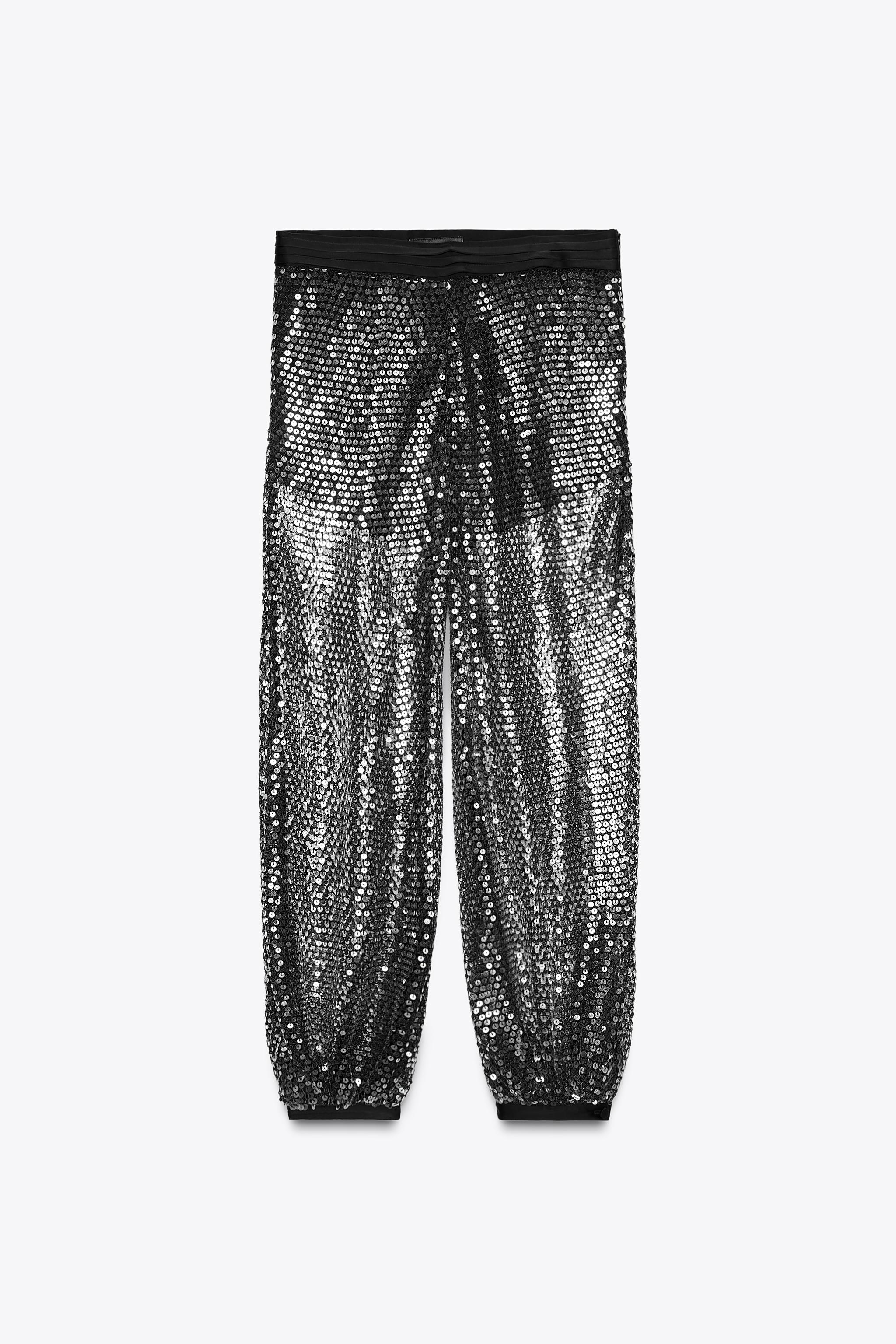 PANTALON BOUFFANT À PAILLETTES ZW COLLECTION