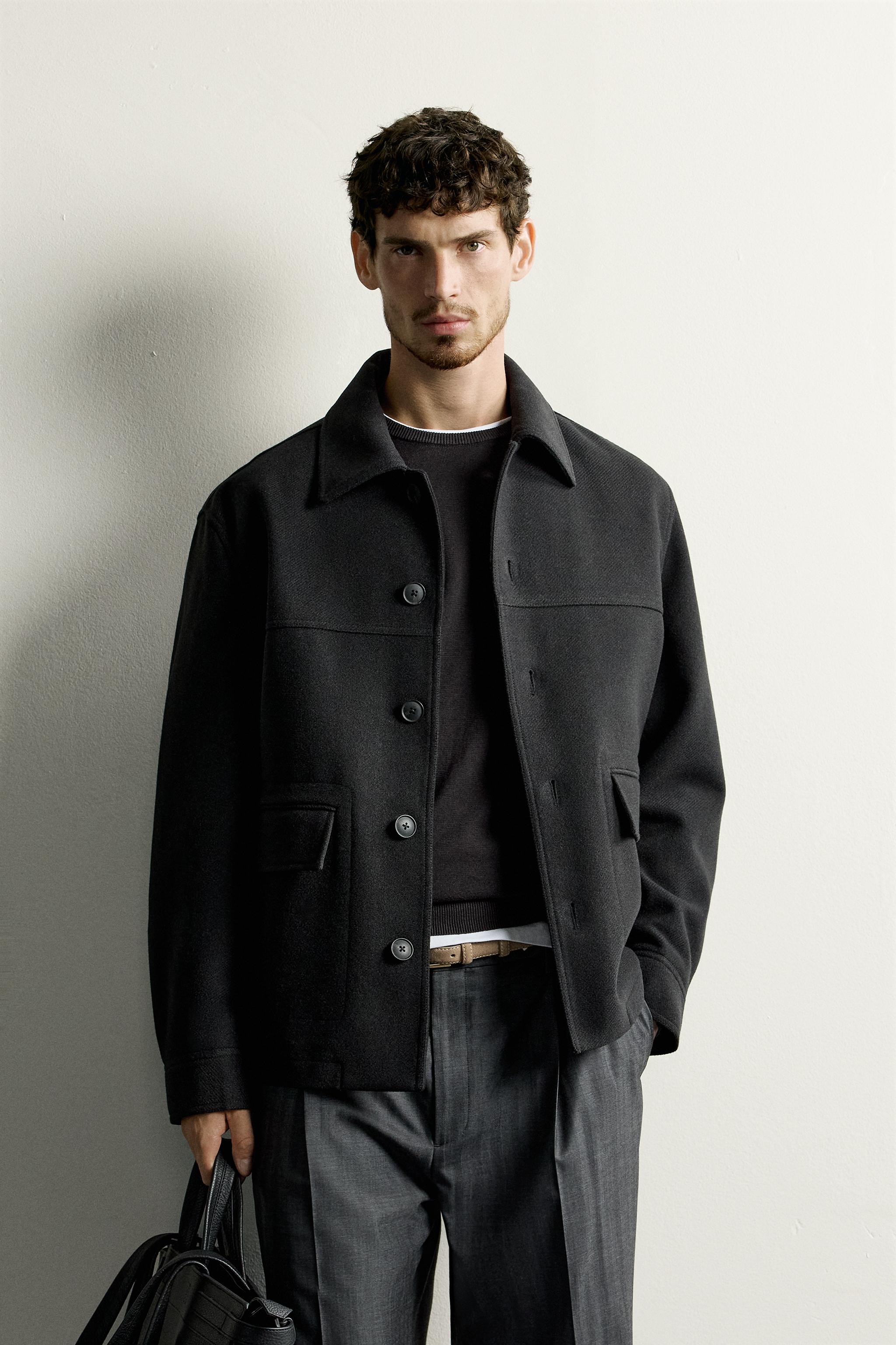 REGULAR FIT WOOL COAT