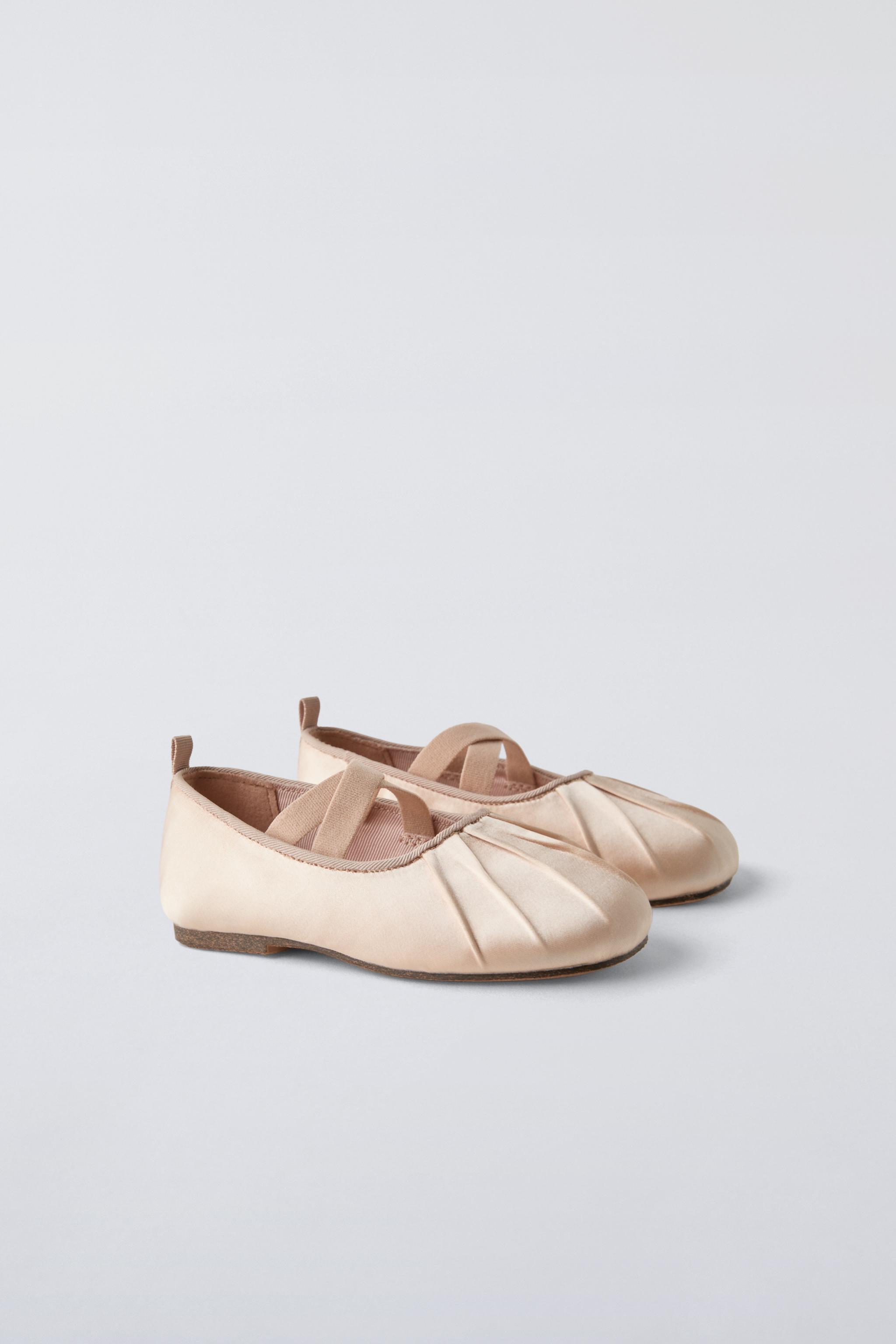 SATIN BALLET FLATS