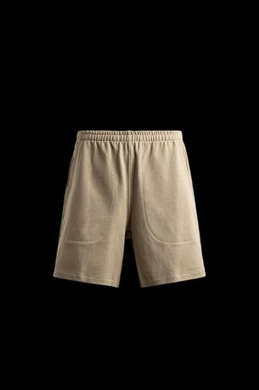 9" HEAVYWEIGHT JOGGER SHORTS - Sand by Zara - Image 0