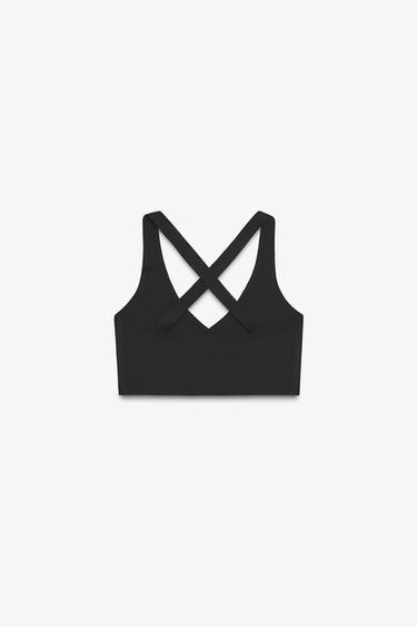 SEAMLESS POLYAMIDE TOP - Black by Zara - Image 6