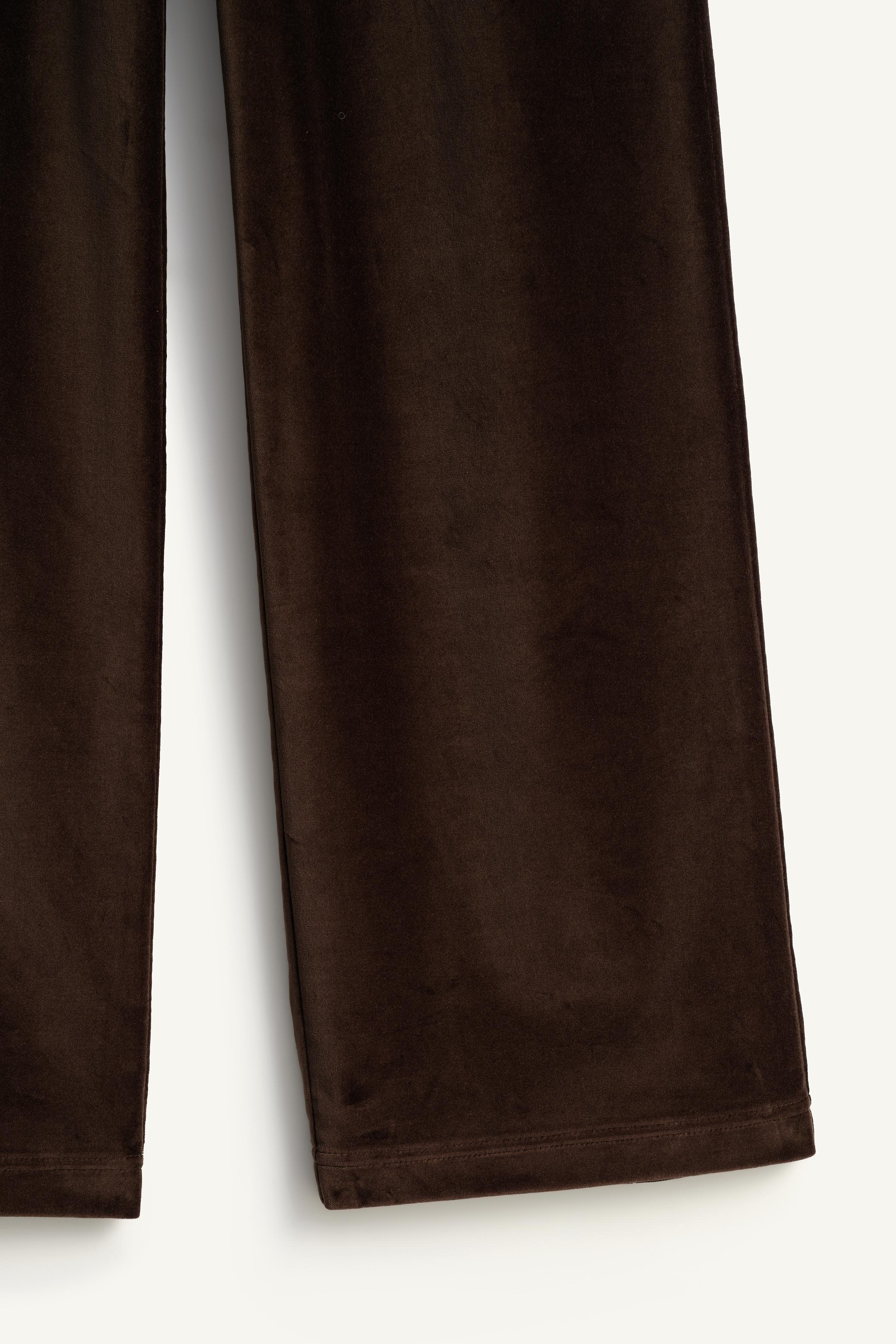 PANTALON COUPE DROITE DÉCONTRACTÉE VELOURS