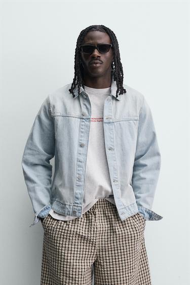 BASIC DENIM JACKET - Light blue by Zara