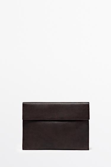Zara Nappa leather iPad case - Brown - Image 0