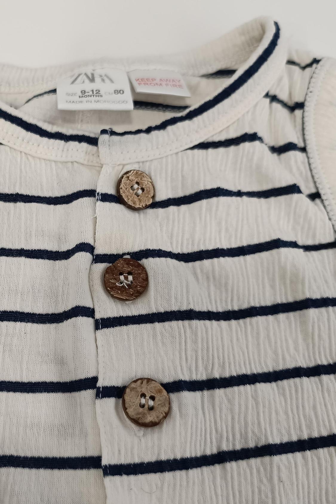 STRIPY TEXTURED JUMPSUIT - Image 2