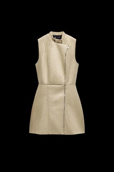 VESTIDO MINI EFECTO ANTE - Arena de Zara - Imagen 0