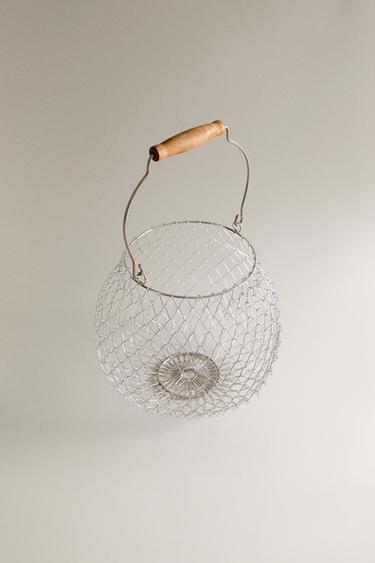 FOLDABLE METAL STORAGE BASKET - Steel by Zara - Image 1