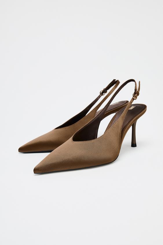 LODIČKY SATÉNOVÉHO EFEKTU - Hnědá od Zara - Obrázek 2