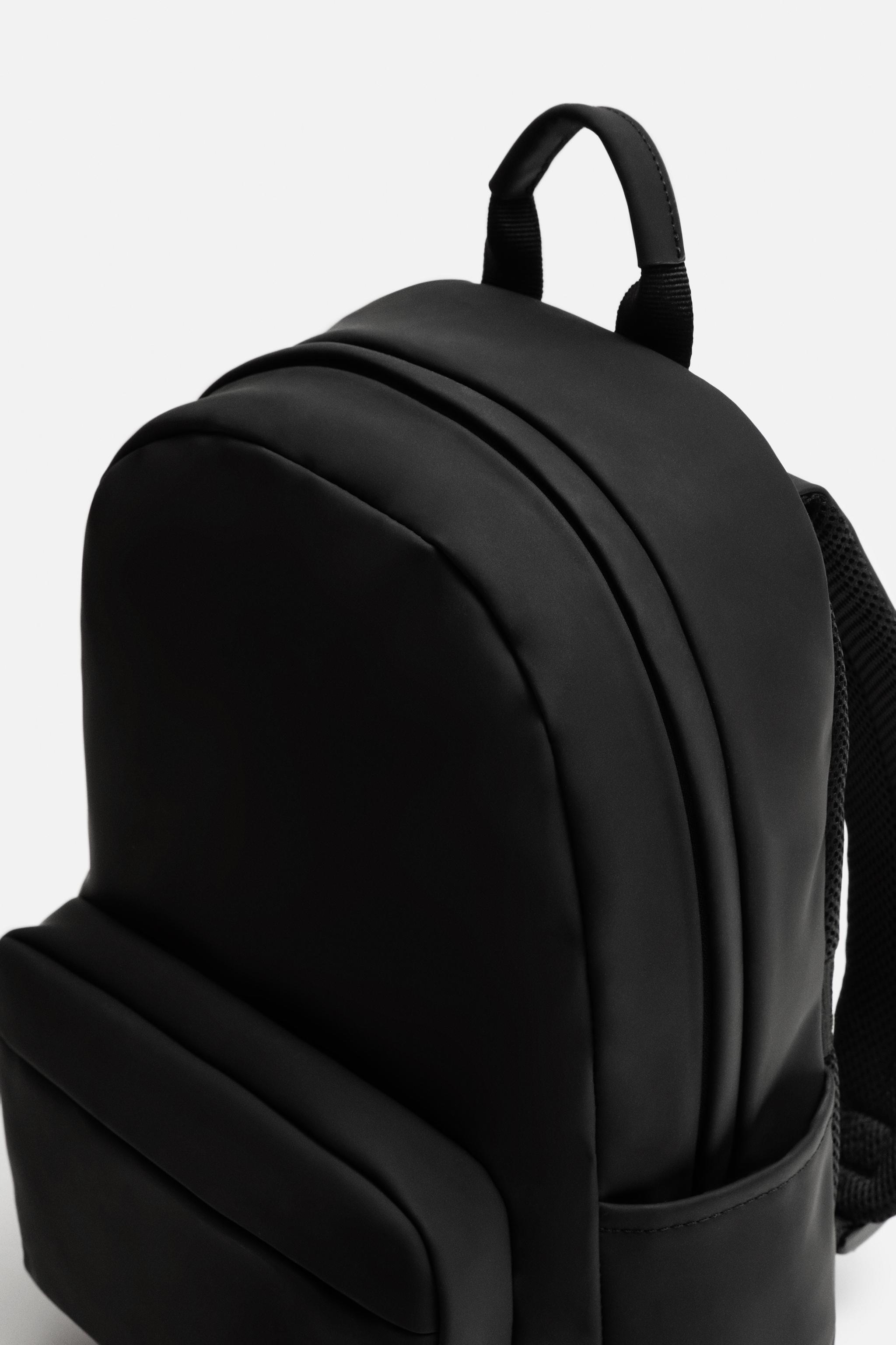 Zara rubberised backpack sale