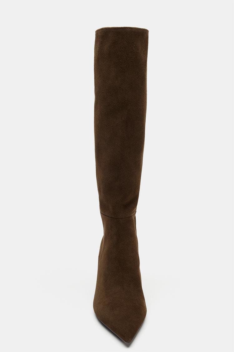 Botas de cuña de gamuza 6