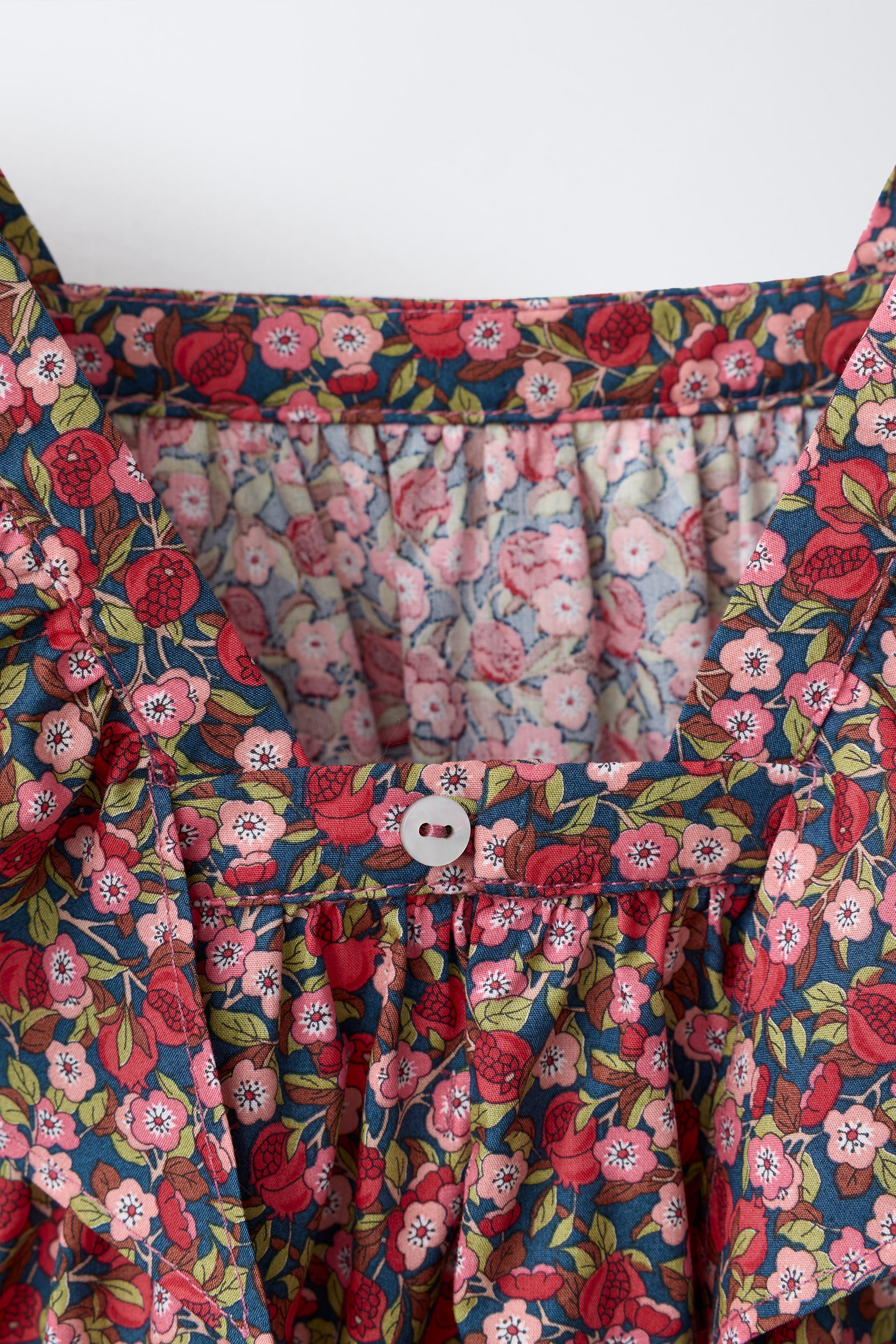 FLORAL PRINT DRESS MADE WITH LIBERTY FABRIC