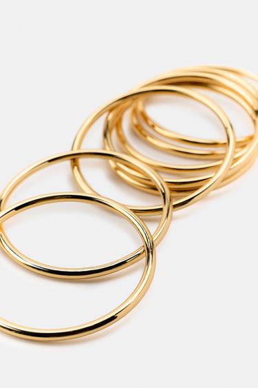 PACK OF METAL BRACELETS - Golden by Zara - Image 5
