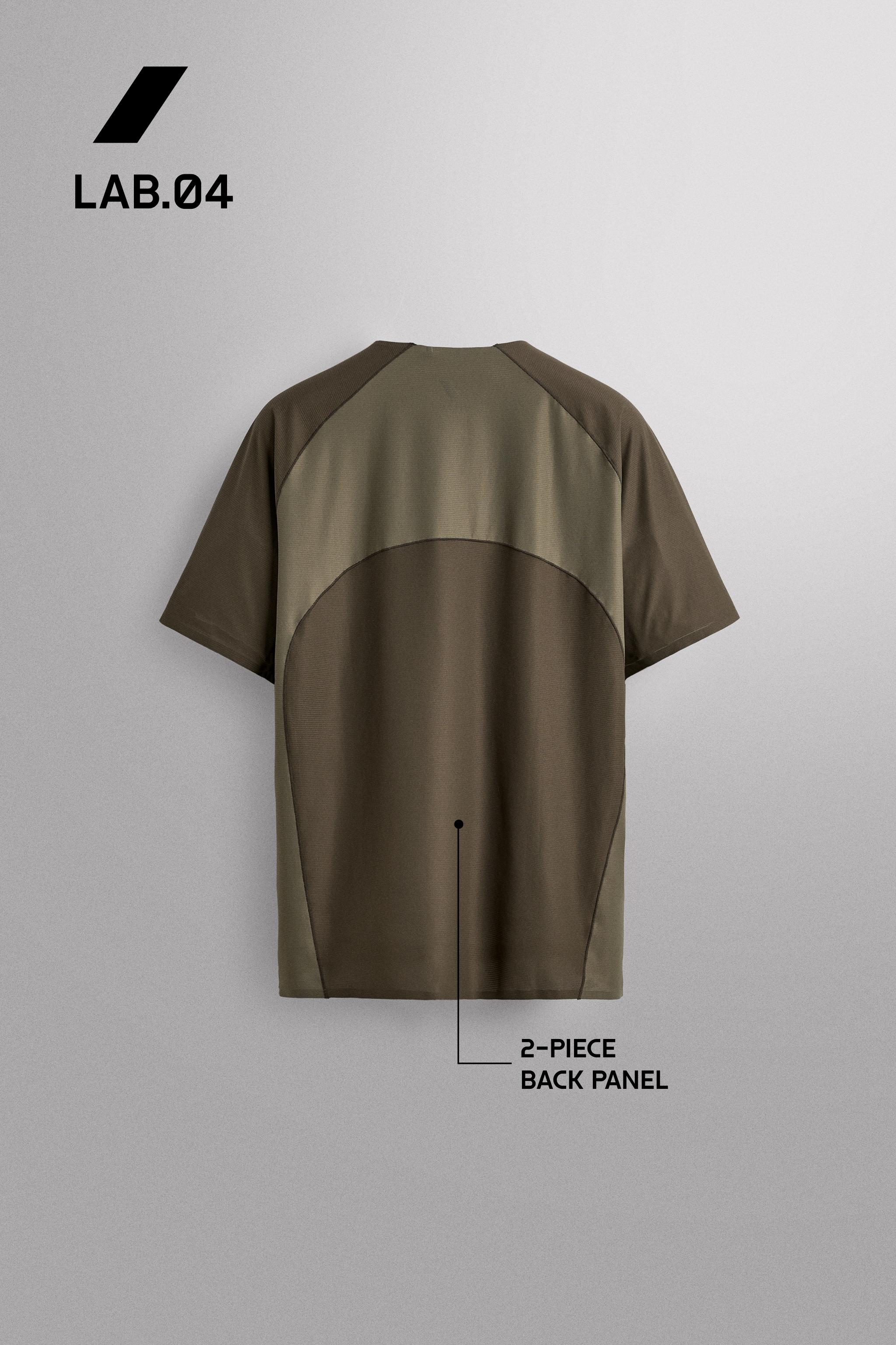 Мужские футболки Zara COLORBLOCK TEXTURED TECHNICAL T-SHIRT — фото 8